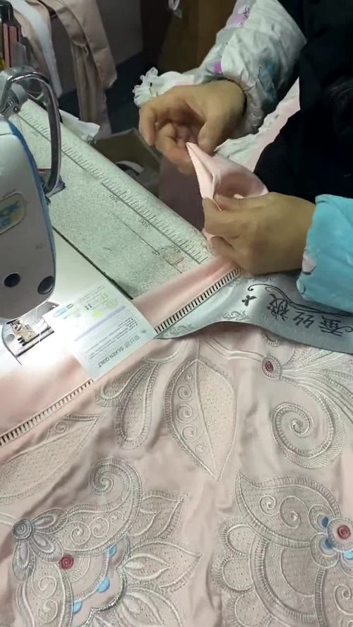 哎呀呀,做個被殼還扎這么多針工廠實拍家紡工廠